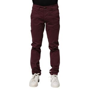 CYCLE Maroon Cotton Stretch Skinny Fit Men Denim Men's Jeans